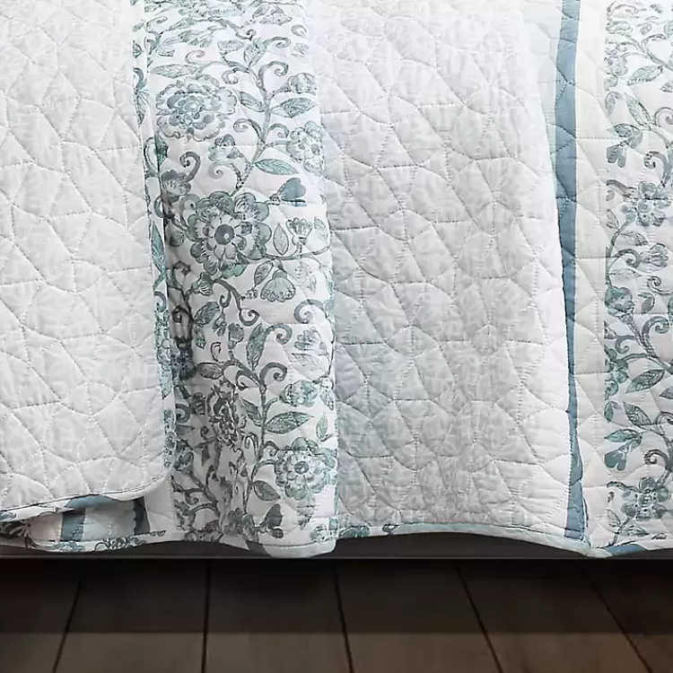 blue_nisha_floral_fullqueen_pc_quilt_set_3.webp Blue Nisha Floral Full/Queen 3-pc. Quilt Set>Kirklands Home Cheap