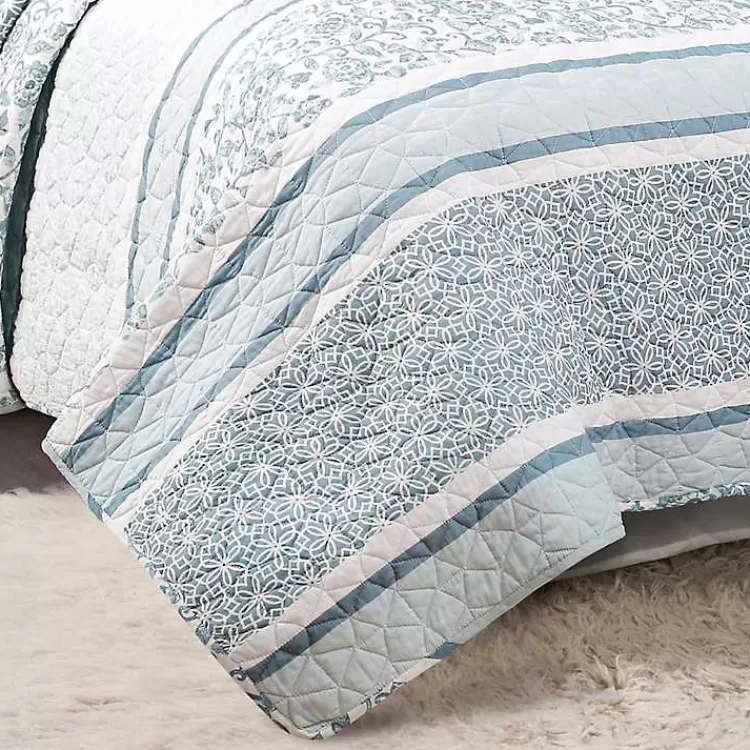 blue_nisha_floral_fullqueen_pc_quilt_set_4.webp Blue Nisha Floral Full/Queen 3-pc. Quilt Set>Kirklands Home Cheap