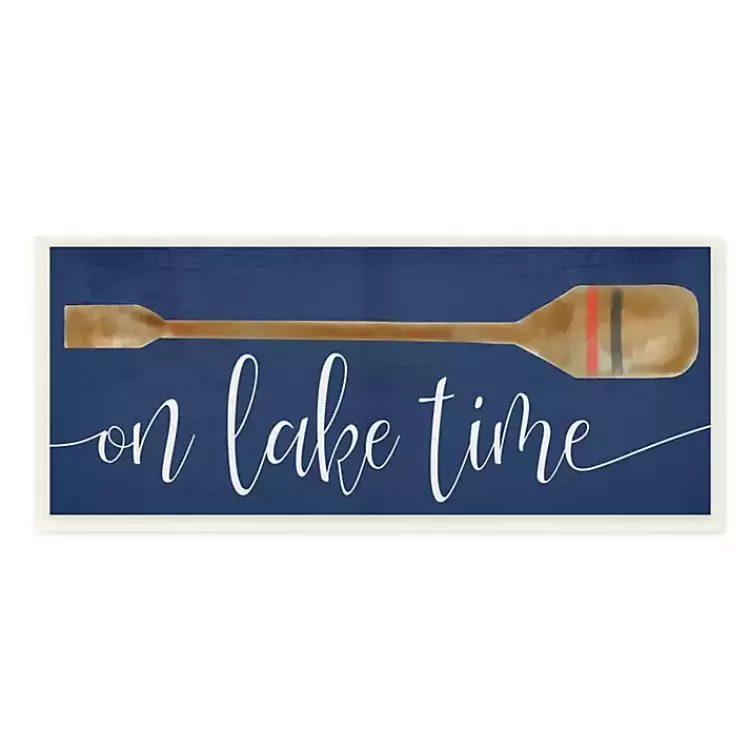 On Lake Time Wall Plaque>Kirklands Home Hot