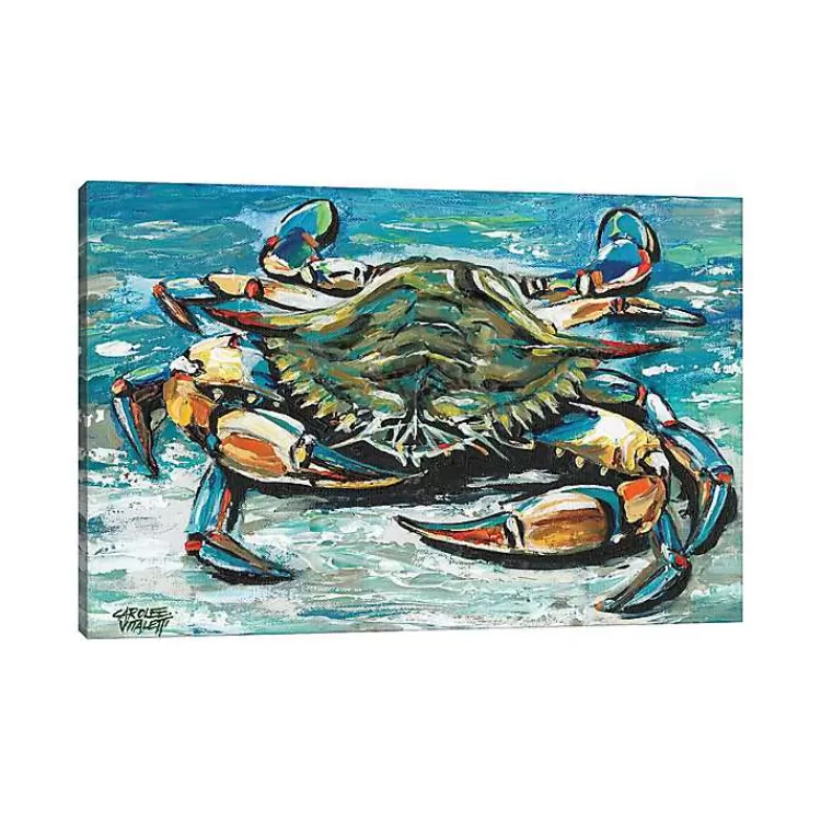 Palette Crab Canvas Art Print>Kirklands Home Cheap