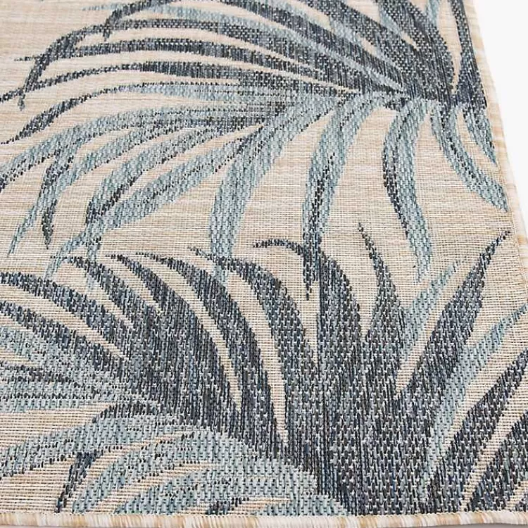 Palm Fronds Lava Indoor/Outdoor Area Rug, 5x7>Kirklands Home Flash Sale