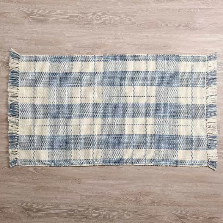 Plaid Leland Scatter Rug>Kirklands Home Hot