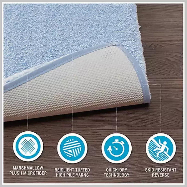 blue_plush_microfiber_bath_mat_x_5.webp Blue Plush Microfiber Bath Mat, 20x24>Kirklands Home Flash Sale