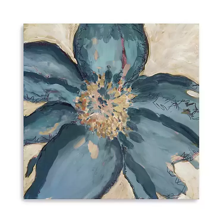 Blue Poppy Giclee Canvas Art Print>Kirklands Home Cheap