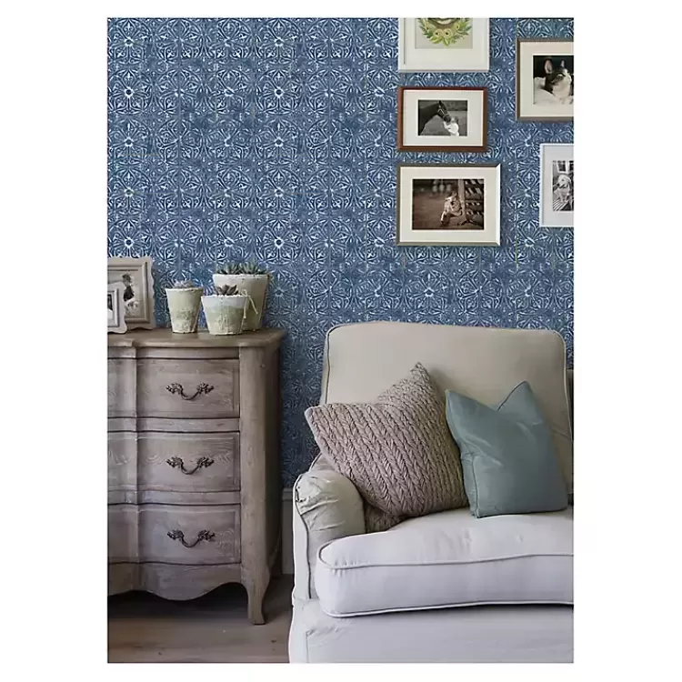 blue_provincial_tiles_peel__stick_wallpaper_2.webp Provincial Tiles Peel & Stick Wallpaper>Kirklands Home Hot
