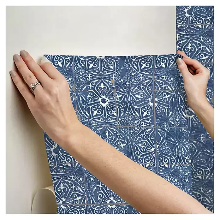 blue_provincial_tiles_peel__stick_wallpaper_4.webp Provincial Tiles Peel & Stick Wallpaper>Kirklands Home Hot