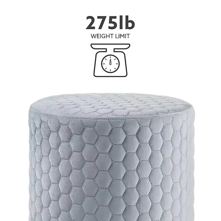 blue_quilted_honeycomb_ottoman_9.webp Blue Quilted Honeycomb Ottoman>Kirklands Home Clearance