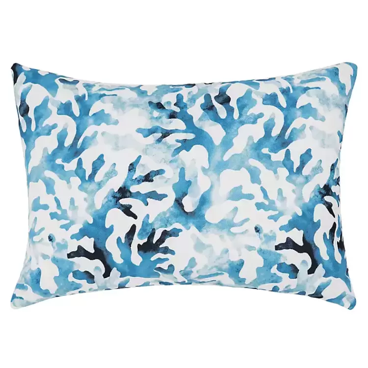 Blue Reef Indoor/Outdoor Lumbar Pillow>Kirklands Home Shop