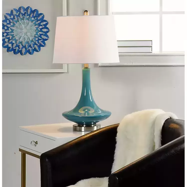 blue_retro_glass_table_lamp_3.webp Blue Retro Glass Table Lamp>Kirklands Home Hot