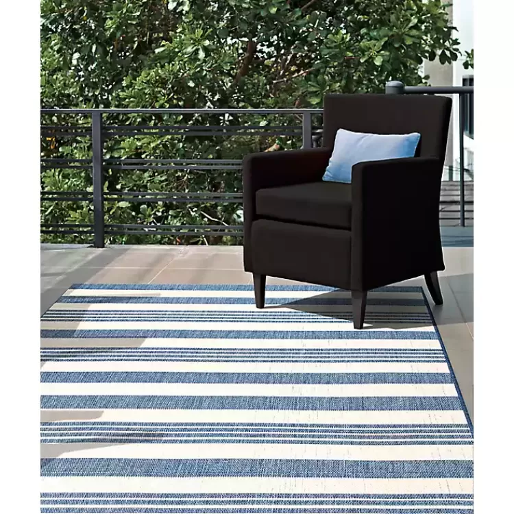 Robin Stripe Outdoor Rug, 5x8>Kirklands Home Clearance