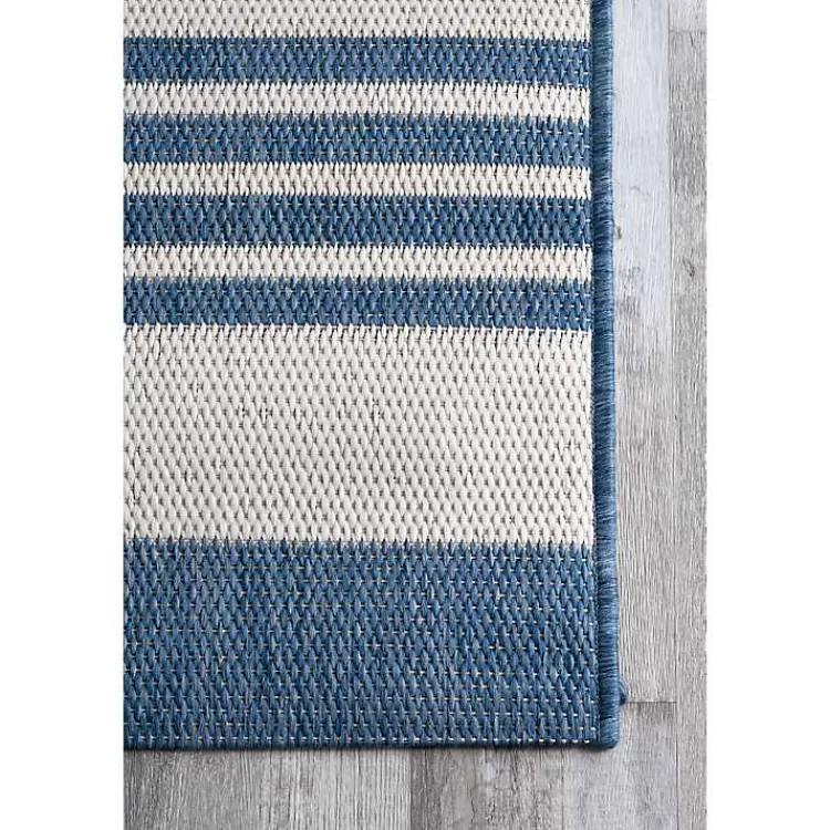 blue_robin_stripe_outdoor_rug_x_3.webp Robin Stripe Outdoor Rug, 5x8>Kirklands Home Clearance