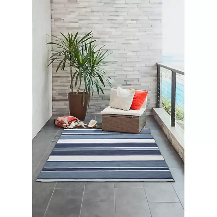 blue_shades_striped_indooroutdoor_area_rug_x_2.webp Blue Shades Striped Indoor/Outdoor Area Rug, 7x9>Kirklands Home Flash Sale