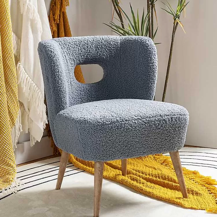 Sherpa Barrel Accent Chair>Kirklands Home Store
