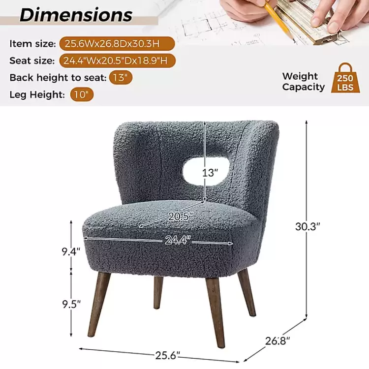 blue_sherpa_barrel_accent_chair_5.webp Sherpa Barrel Accent Chair>Kirklands Home Store