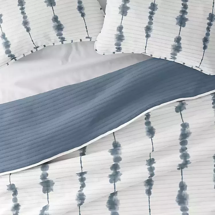blue_shibori_reversible_pc_king_quilt_set_4.webp Blue Shibori Reversible 3-pc. King Quilt Set>Kirklands Home Clearance