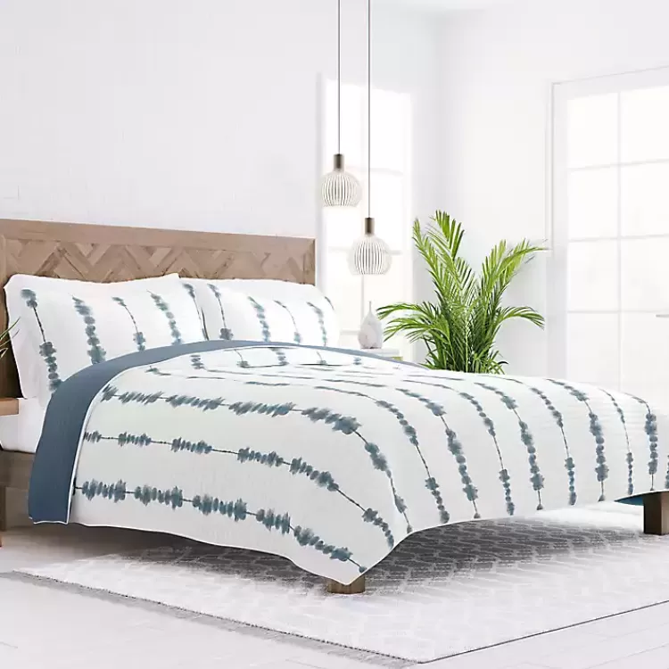 Blue Shibori Reversible 2-pc. Twin Quilt Set>Kirklands Home Best