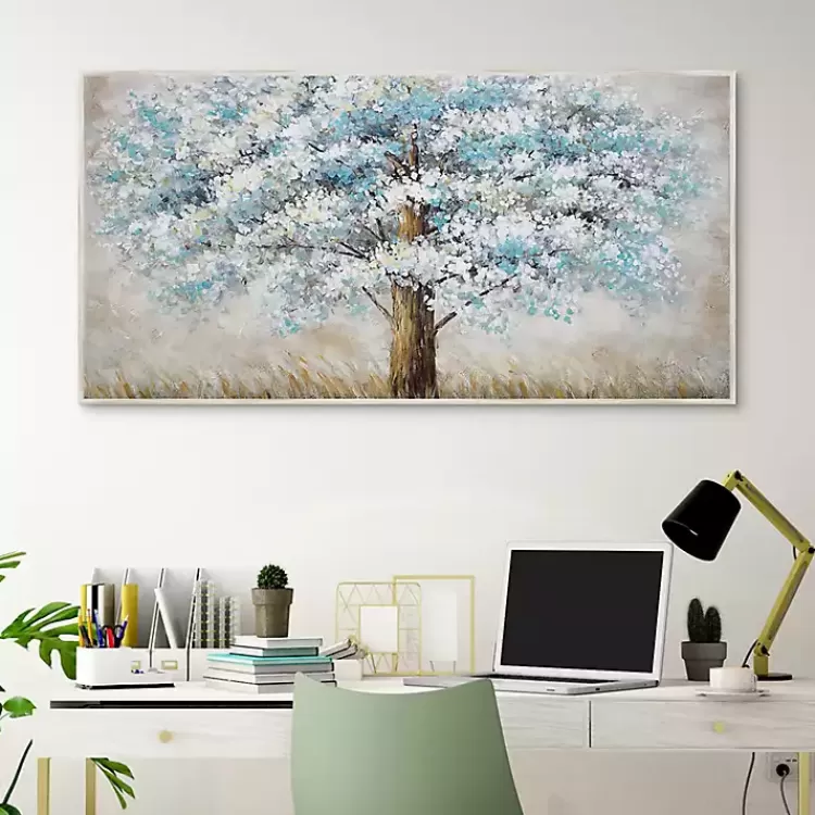 blue_solitude_framed_canvas_art_print_2.webp Blue Solitude Framed Canvas Art Print>Kirklands Home Fashion