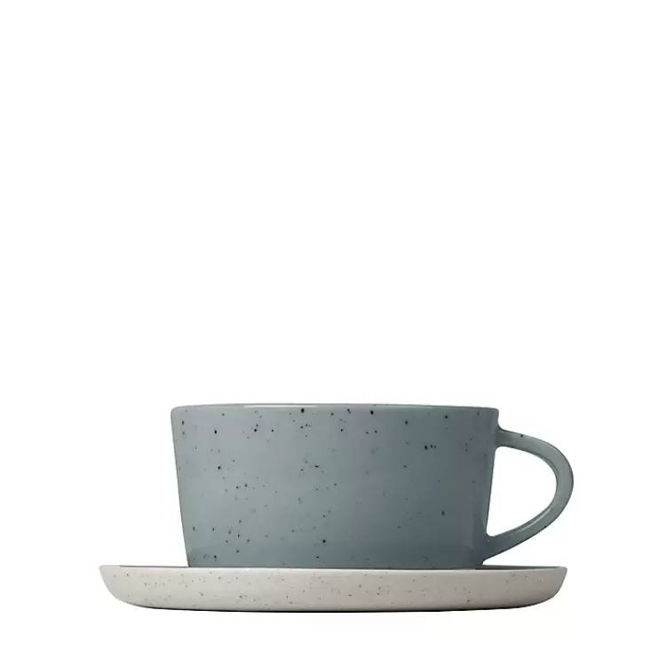 Speckled Ceramic Mugs and Saucers, Set of 2>Kirklands Home Best Sale