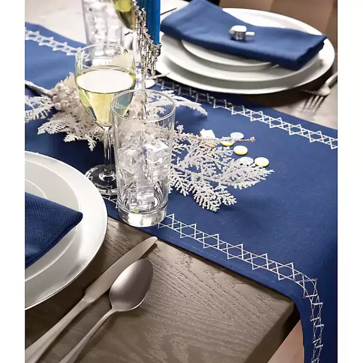 blue_star_of_david_hanukkah_table_runner_3.webp Blue Star of David Hanukkah Table Runner>Kirklands Home Flash Sale