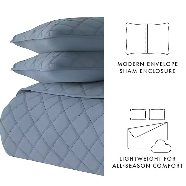 blue_stitched_diamond_pc_twin_quilt_set_6.webp Stitched Diamond 2-pc. Twin Quilt Set>Kirklands Home Cheap