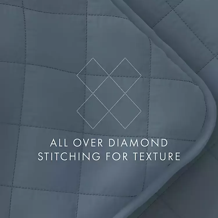 blue_stitched_diamond_pc_twin_quilt_set_8.webp Stitched Diamond 2-pc. Twin Quilt Set>Kirklands Home Cheap
