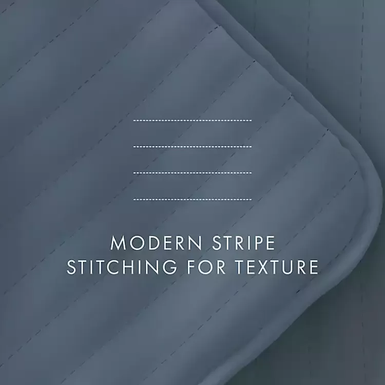 blue_stitched_stripes_pc_twin_quilt_set_8.webp Stitched Stripes 2-pc. Twin Quilt Set>Kirklands Home Best