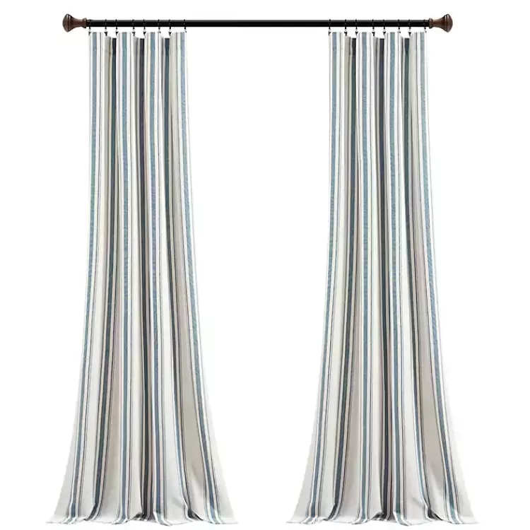 Stripe Farmhouse Curtain Panel Set, 95 in.>Kirklands Home Clearance