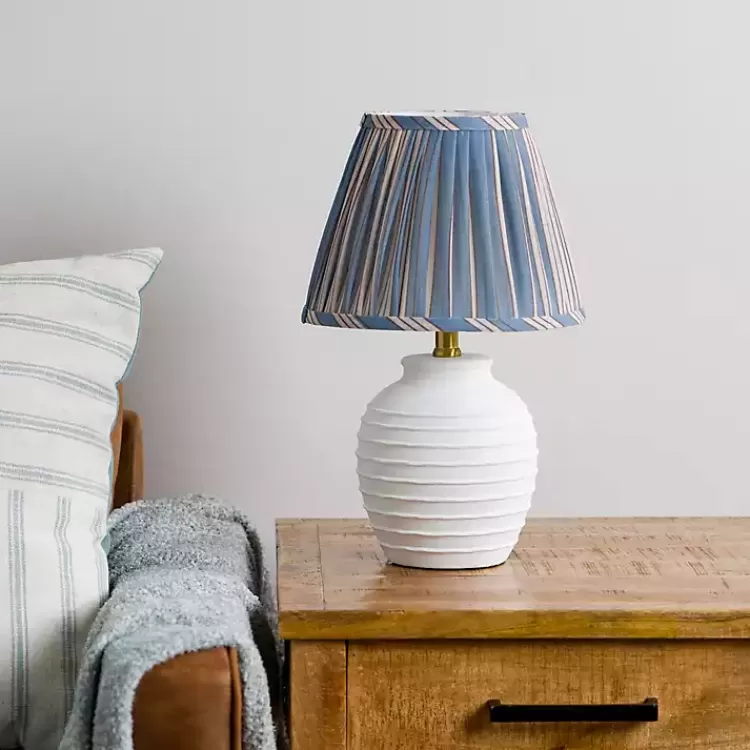 Stripe Pleated Shade Table Lamp>Kirklands Home Store