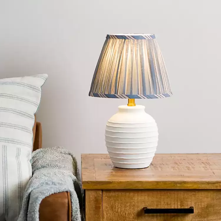 Stripe Pleated Shade Table Lamp>Kirklands Home Store