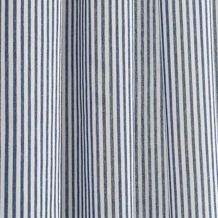blue_stripe_ruffled_curtain_panel_set__in_3.webp Blue Stripe Ruffled Curtain Panel Set, 84 in.>Kirklands Home Best