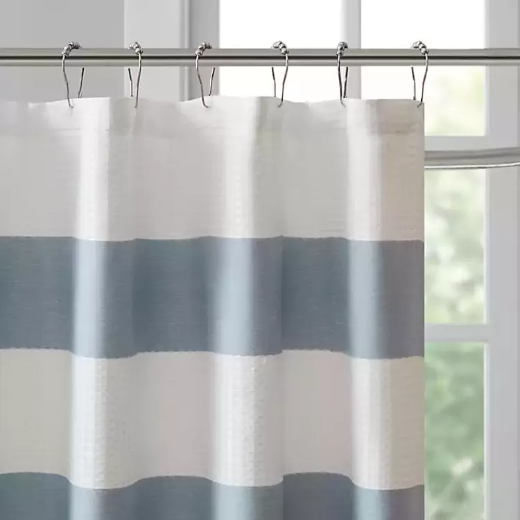 Stripe Waffle Weave Shower Curtain>Kirklands Home Flash Sale
