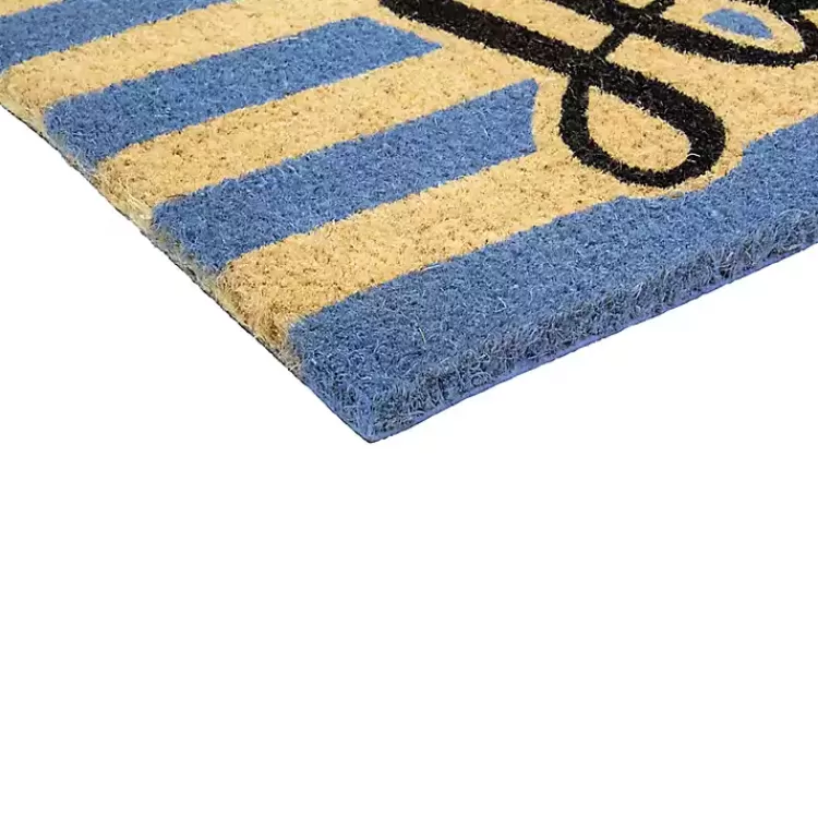 blue_striped_hello_doormat_5.webp Blue Striped Hello Doormat>Kirklands Home Cheap