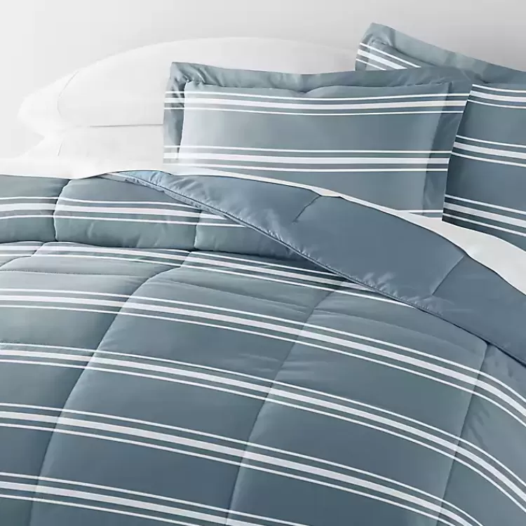 Striped Reversible 2-pc. Twin Comforter Set>Kirklands Home Online