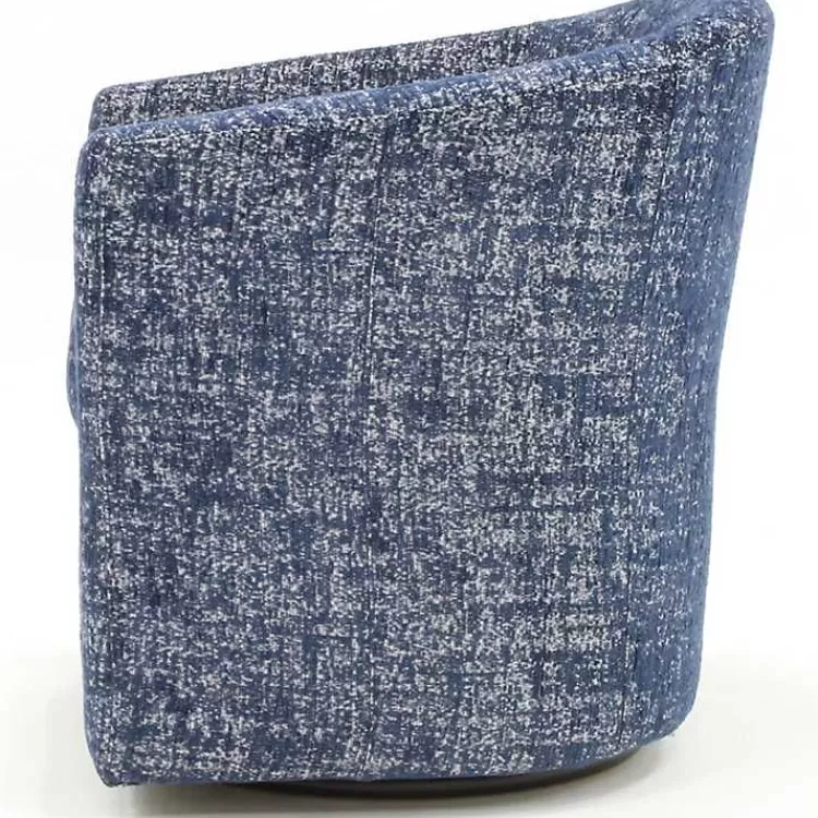 blue_swivel_barrel_accent_chair_3.webp Swivel Barrel Accent Chair>Kirklands Home Store