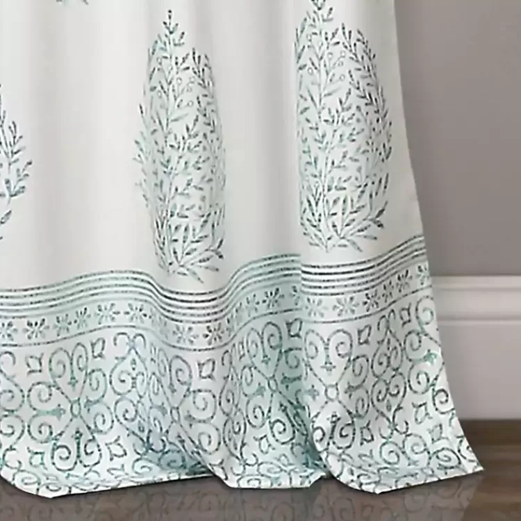 blue_teardrop_leaves_curtain_panel_set__in_2.webp Blue Teardrop Leaves Curtain Panel Set, 84 in.>Kirklands Home Sale