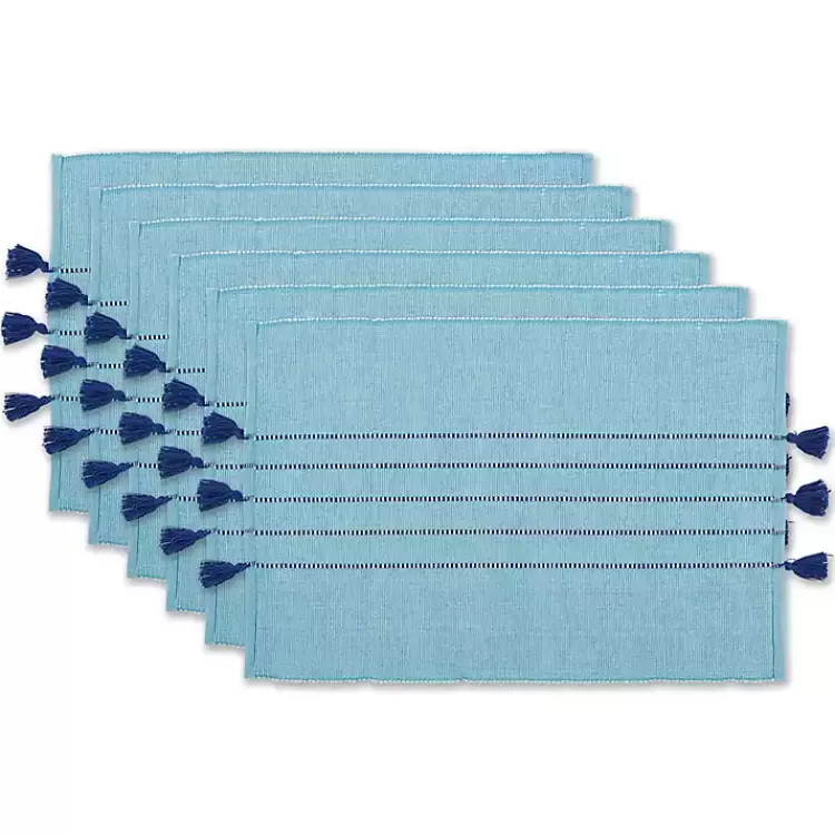 Thera Stripe Placemats, Set of 6>Kirklands Home New