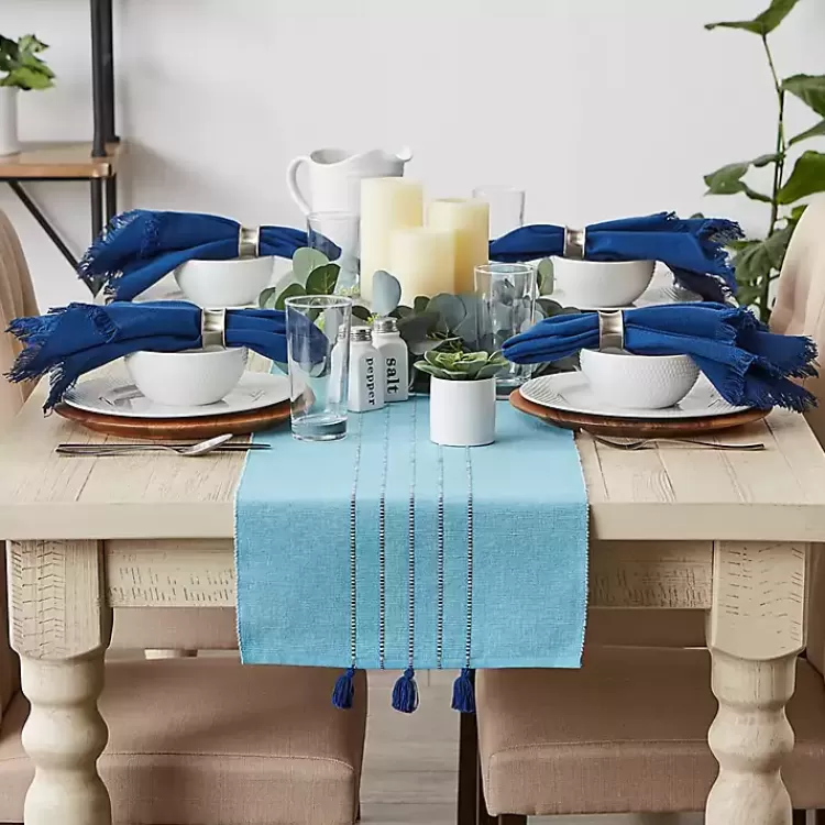 blue_thera_stripe_table_runner_4.webp Thera Stripe Table Runner>Kirklands Home Online