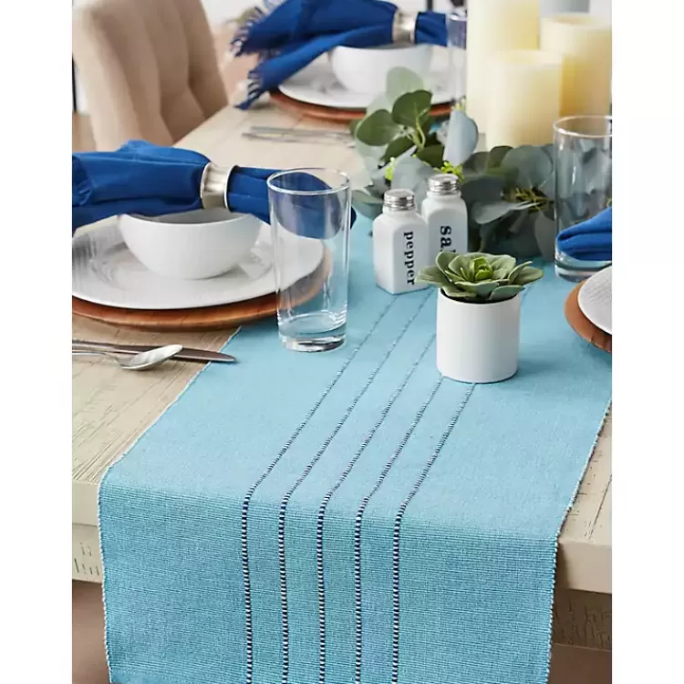 blue_thera_stripe_table_runner_6.webp Thera Stripe Table Runner>Kirklands Home Online