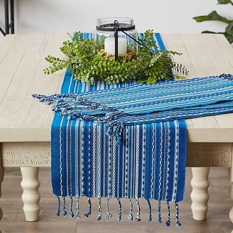 blue_tonal_stripe_table_runner_8.webp Blue Tonal Stripe Table Runner>Kirklands Home Best