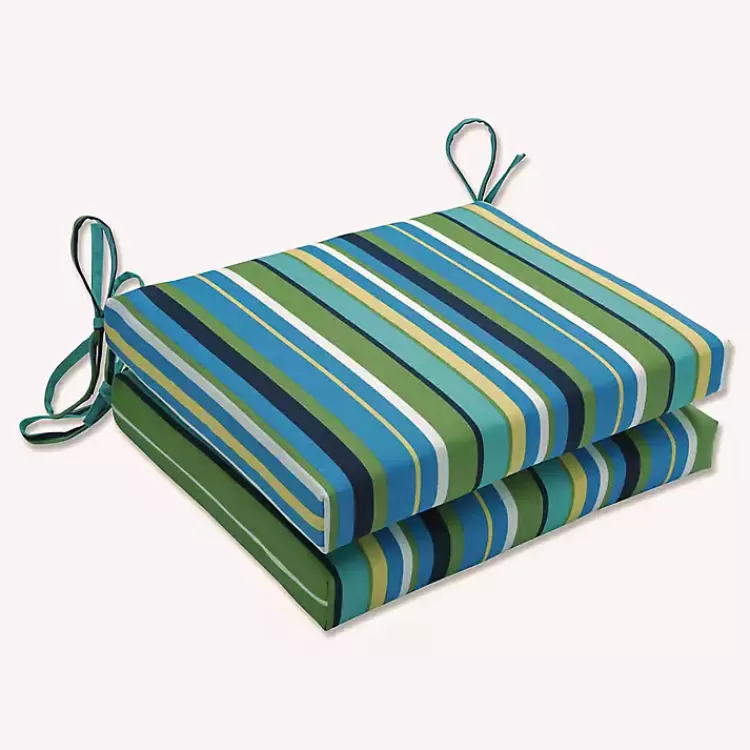 Blue Topanga Square Seat Cushions, Set of 2>Kirklands Home Hot