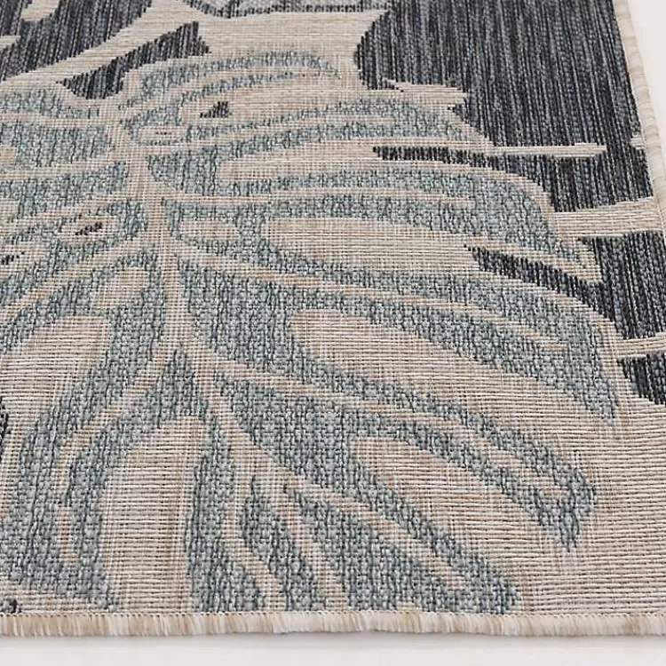 Tropical Leaf Indoor/Outdoor Area Rug, 5x7>Kirklands Home Cheap