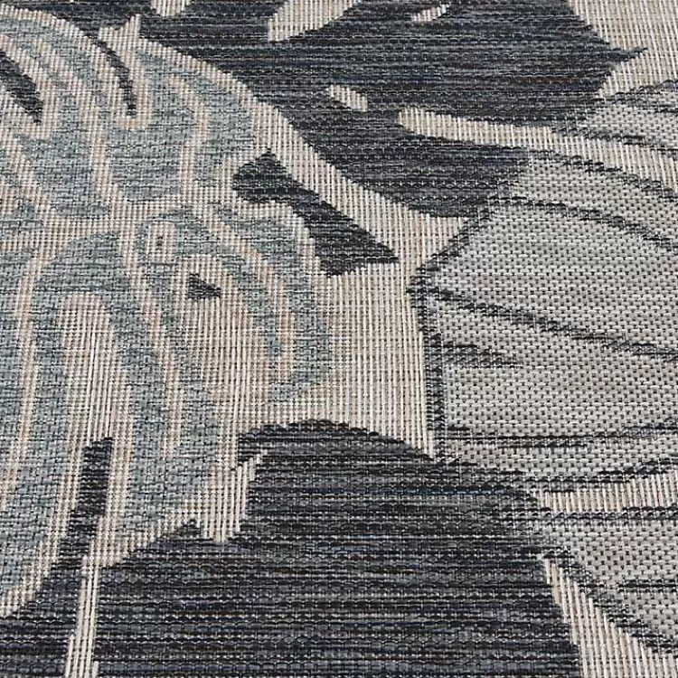 blue_tropical_leaf_indooroutdoor_area_rug_x_3.webp Tropical Leaf Indoor/Outdoor Area Rug, 5x7>Kirklands Home Cheap
