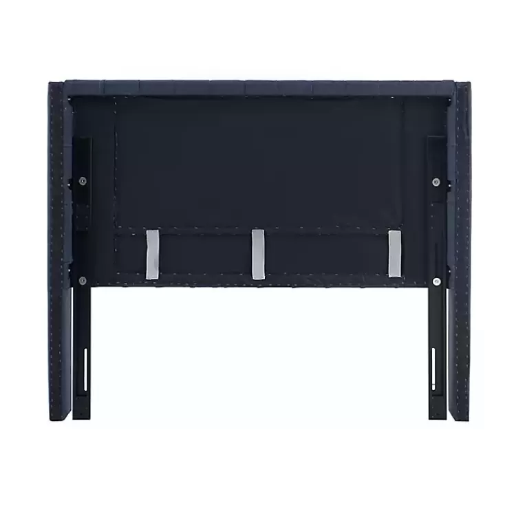 blue_tufted_upholstered_metal_leg_queen_headboard_3.webp Tufted Upholstered Metal Leg Queen Headboard>Kirklands Home New
