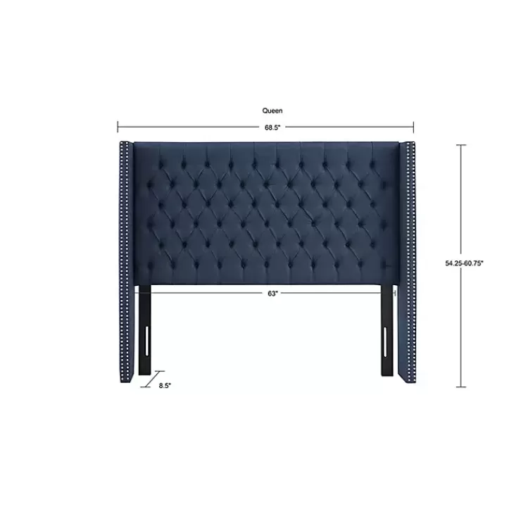 blue_tufted_upholstered_metal_leg_queen_headboard_7.webp Tufted Upholstered Metal Leg Queen Headboard>Kirklands Home New