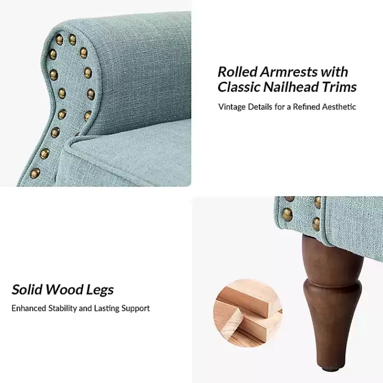 blue_upholstered_henry_armchair_6.webp Upholstered Henry Armchair>Kirklands Home Clearance