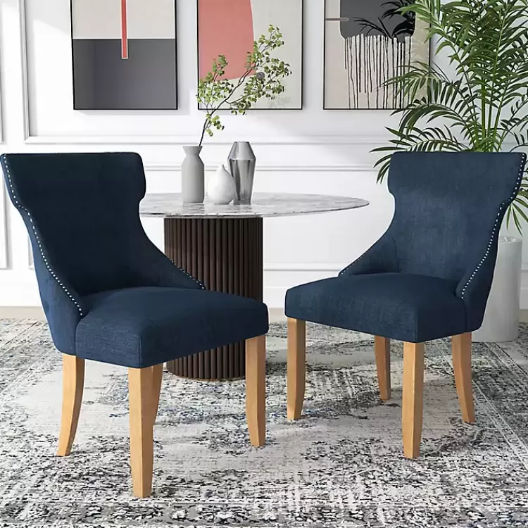 blue_upholstered_wingback_dining_chairs_set_of__5.webp Upholstered Wingback Dining Chairs, Set of 2>Kirklands Home Shop