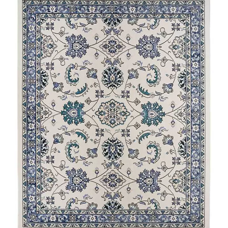 Blue Vintage Medallion Indoor/Outdoor Rug, 5x7>Kirklands Home Discount