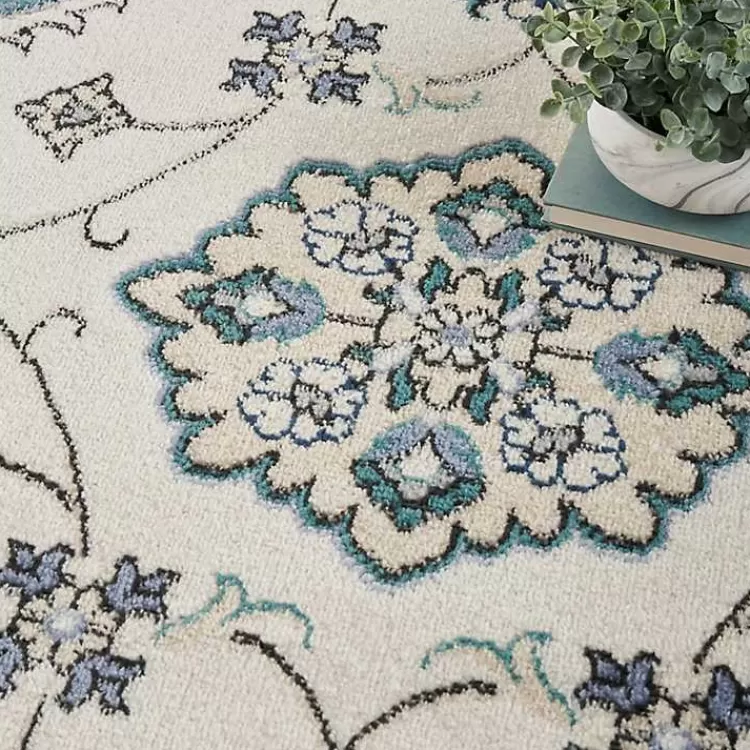 blue_vintage_medallion_indooroutdoor_rug_x_3-1.webp Blue Vintage Medallion Indoor/Outdoor Rug, 4x6>Kirklands Home Fashion
