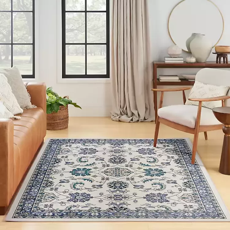 blue_vintage_medallion_indooroutdoor_rug_x_4-1.webp Blue Vintage Medallion Indoor/Outdoor Rug, 4x6>Kirklands Home Fashion
