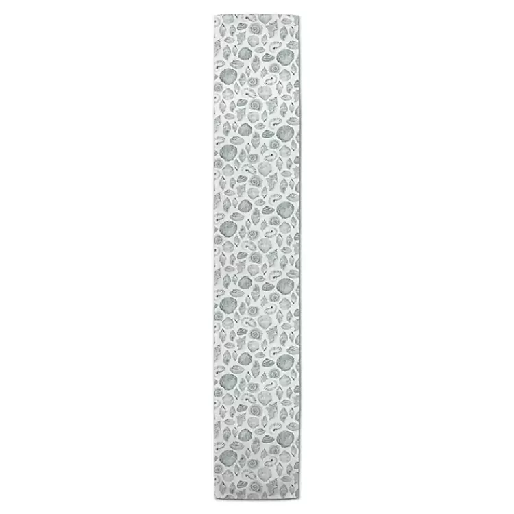 Blue Vintage Seashells Table Runner, 72 in.>Kirklands Home Store
